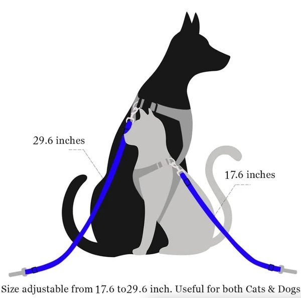 2 Pack Cat DOG PET Safety Seatbelt Car Vehicle Seat Belt Adjustable Harness Lead